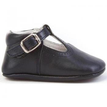 Zapato Patuco de Piel para Bebé Niño ANGELITOS 247 en color Marino