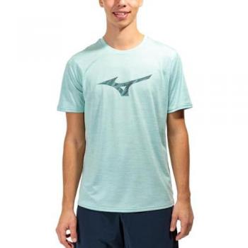 Camiseta Mizuno Core TB Azul Eggshell Blue T-Shirt J2Gab009-22, de manga corta, color azul eggshell blue