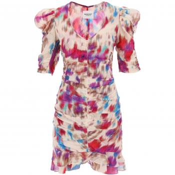 Isabel Marant Étoile Sireny Multicolor Cotton Mini Dress - Size 2XS