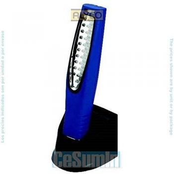 LINTERNA 30 LEDS CON BASE CARGADOR
