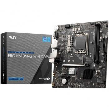 MSI PRO H610M-G WIFI DDR4 Micro ATX Motherboard