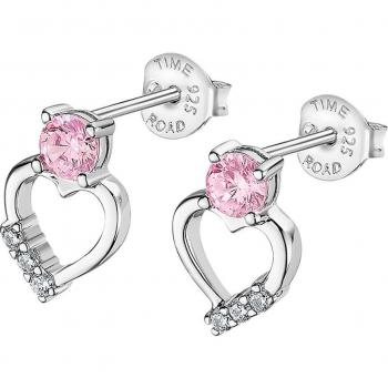 Pendientes Corazón Time Road WS02982 Plata Mujer