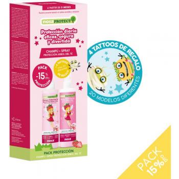 Pack Nosa Champú y Spray Antipiojos con Protección de Árbol del Té y Fragancia a Fresa 250ml