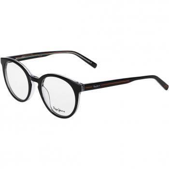 Pepe Jeans Gafas Graduadas PJ 3462 C1 Armazones para Hombre con Lentes Recetados Transparentes, Montura de 51 mm