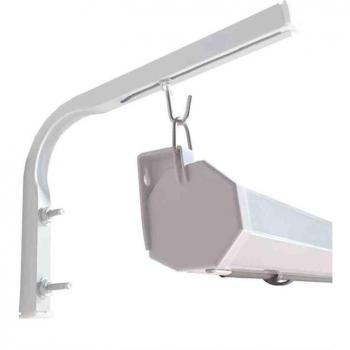 Soporte de Techo Ajustable en Forma de L para Pantallas de Proyector HD a 90 Grados