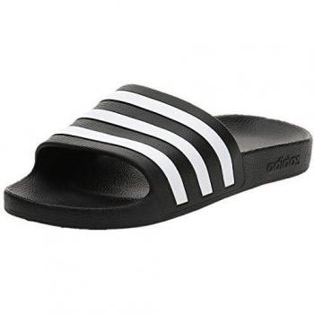 Adidas Adilette Aqua Slides, Black/White, Size: UK 6, Adult Unisex