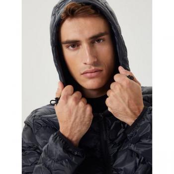 Björn Borg Men's Black Hooded Down Liner Jacket
