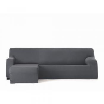 Funda Chaise Longue Brazo Corto Izquierdo Bielástica Bronx Gris Oscuro 110 x 110 x 310 cm