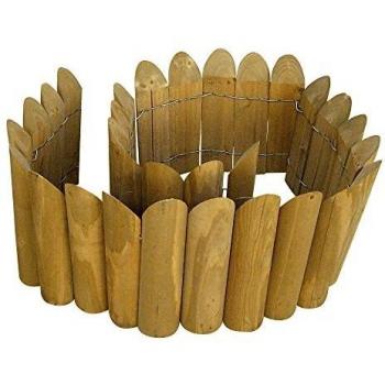 Bordura de Madera Impregnada 200x25x5cm para Jardines y Acelgas