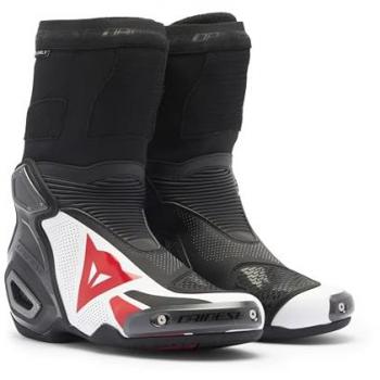 Dainese Axial 2 Air Botas de moto perforadas - Negro Blanco Rojo (43)