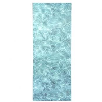Alfombra Vinílica Antideslizante Tadi & Imperio 1979 Diseño Digital Orilla de Mar Turquesa 60x200 cm