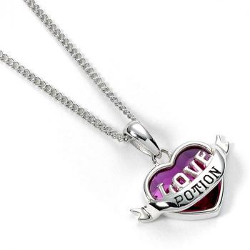 Collar Harry Potter Love Potion Cristal - Collar de diseño inspirado en Harry Potter, hecho de cristal, con detalles encantadores que representan la poción del amor, ideal para fanáticos de la saga