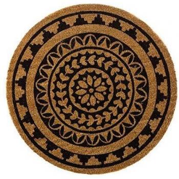 Lola Home Felpudo Redondo de de Fibra de Coco Natural de 60x60 cm