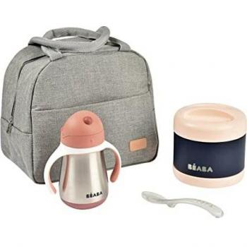 Béaba Bolsa Térmica On-the-go Gris - Ideal para mantener la comida fresca y transportarla fácilmente
