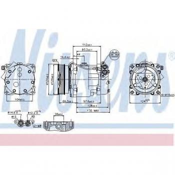Compresor de aire acondicionado NISSENS 89203, tipo: compresor, características: compatible con vehículos específicos, eficiente en el enfriamiento del aire, fácil instalación, diseño duradero y resistente a la corrosión