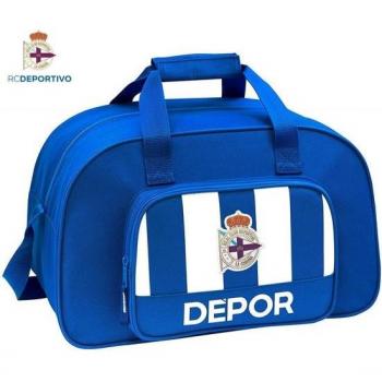 Bolsa de Deporte RC Deportivo de La Coruña Azul Blanco 40x24x23 cm