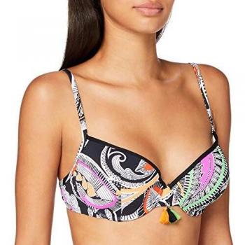 Cherry Beach Kelly's Beach Parte Superior de Bikini, Negro, 85 B para Mujer