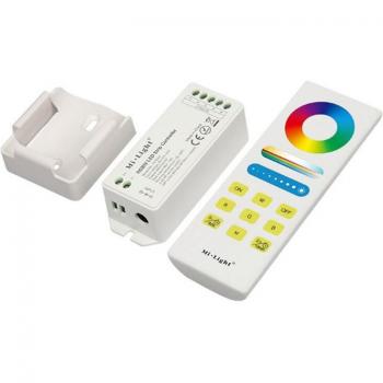 Controlador LED Inteligente Miboxer 2.4G Inalámbrico RGB/RGBW/RGB+CCT con Temporizador y Regulador para Tiras DC12V-24V