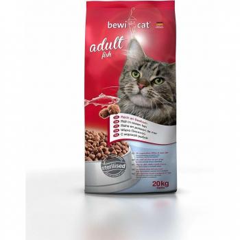 Bewi Cat Pienso para Gatos Adultos Pescado Esterilizado 20 Kg