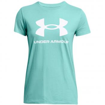 Under Armour Women's Sportstyle Graphic Short Sleeve T-shirt in Turquoise