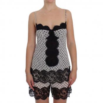 Dolce & Gabbana Black Silk Lace Babydoll Lingerie Top - IT4 | L