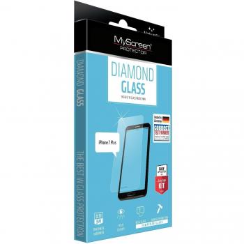 MyScreen Diamond Glass Cristal protector para Apple iPhone 7 Plus hochtranspar Cristal con protección antiarañazos 10H con kit de montaje EasyApp