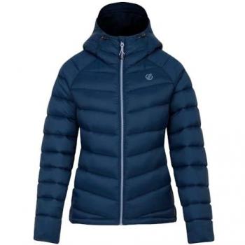 Dare 2b Women's Lightweight Baffled Hooded Jacket - Moonlight Denim, Size 6