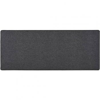 Alfombra de pasillo 80x200 cm color antracita, gris oscuro y gris claro para sala de estar, dormitorio, habitación y salón