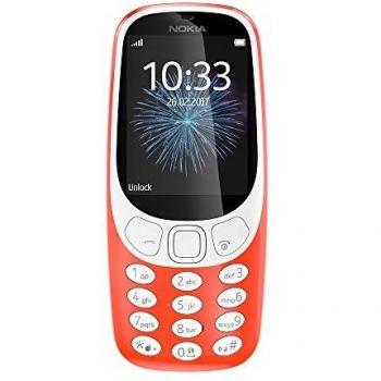 Nokia 3310 - Teléfono Móvil Dual SIM, 2.4, 2MP, Versión Internacional, Rojo/Naranja