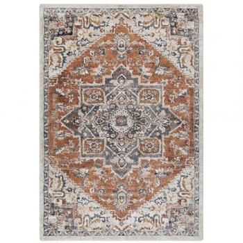 Alfombra Oriental Vintage Beige 160 x 230 cm Estilo Distressed