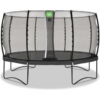 Cama Elástica EXIT Allure Classic Ø 427 cm con Red de Seguridad y Sistema de Protección, Negra