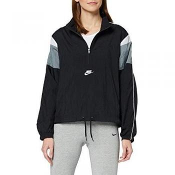 Desconocido Nike W NSW Hrtg Jkt Wvn Chaqueta de Deporte, Mujer, Black/Smoke Grey/White/