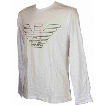 Emporio Armani T-Shirt Camisa Cuello Redondo Hombre Manga Larga Algodon organico artículo 111287 9A578