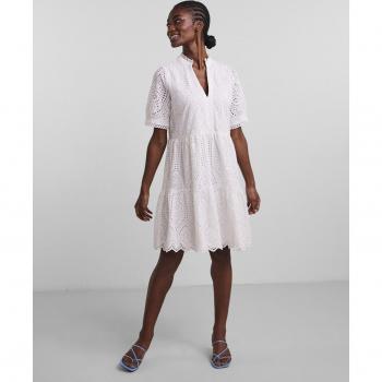 Vestido corto de mujer troquelado