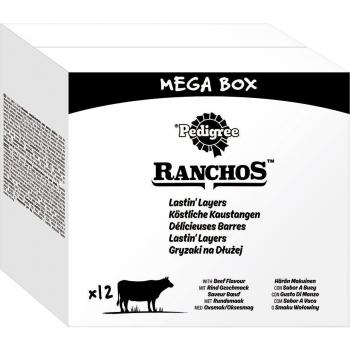 Pedigree Ranchos Palitos para Perros - Pack % - Vacuno (12 x 40 g)