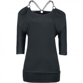 Outer Vision Linz Manga Larga Mujer Negro