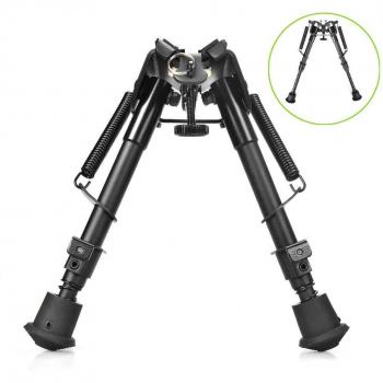 OTraki 6-9 Pulgadas Bípode precisión patas ajustables Bípode oscilante Bipod genérico para rifle de aire comprimido y airsoft