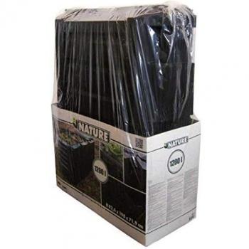 Nature Contenedor Negro Modelo Térmico para Compost Capacidad de 1200 L 6071483