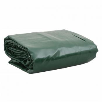Lona verde 5x7 m 650 g/m² impermeable para mueble leñero, remolque, coche, barco, bicicleta y camión