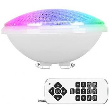 RGBW Luz de Piscina, 40W Luces LED para Piscina PAR56, Iluminación de piscinas con Control Remoto, 12V AC/DC Impermeable IP68 Luces de piscina
