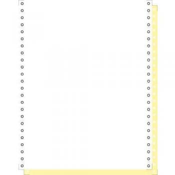 Papel Continuo Autocopiante Exacompta 240 mm x 12 (30,48 cm) - 1000 Hojas - 70 g/m² Blanco y Amarillo