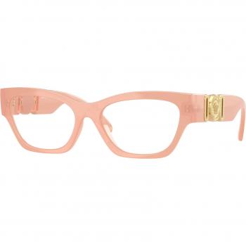 Versace VE3367U 5392 Women's Eyeglasses Pink Size 52 - Cat Eye Frame - Blue Light Block Available