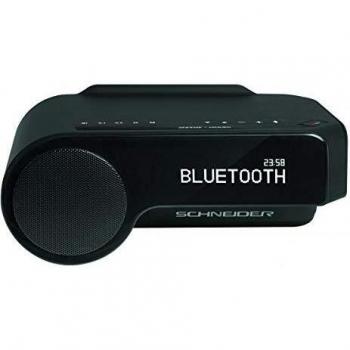Schneider Maestria Radio Reloj Despertador, Negro, Mediano