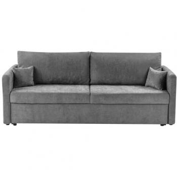 Sofá Cama Convertible Moderno de Tela con Almacenamiento y Cojines Desmontables Gris Claro Bleik