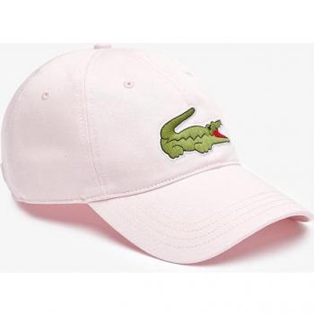 Lacoste RK9871-00 - Gorra Unisex Ajustable en Sarga de Algodón Ecológico Rosa