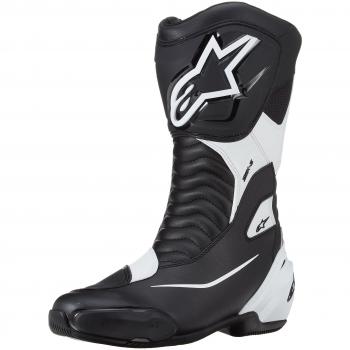 Alpinestars SMX S Motorcycle Boot - UK 9.5 / Eur 44 - Black/White