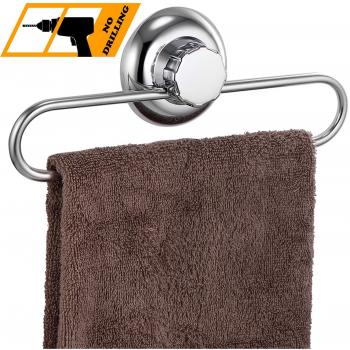 MaxHold Sistema de vacío - Toalleros de aro - Acero Inoxidable - Almacenamiento de la Cocina&baño