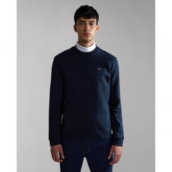Napapijri Balis Crew Sweatshirt for Men - Navy Blue, Regular Fit, Size 3XL