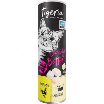 Tigeria Freeze Dried snacks liofilizados para gatos - Pollo con queso cheddar