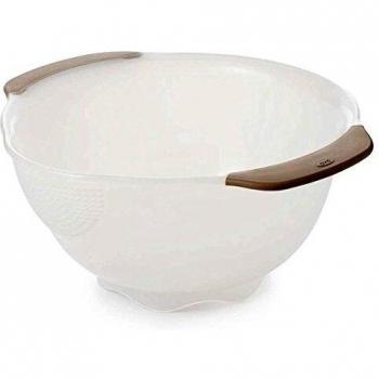 OXO Good Grips – Colador de cocina con asas ideal para escurrir el agua y lavar impurezas, color blanco